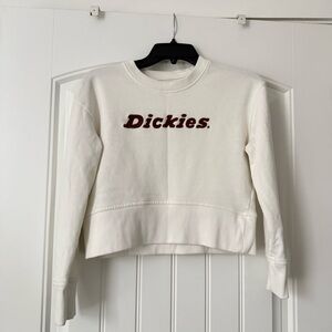 Madewell x Dickies Off-White Logo Shrunken Sweatshirt